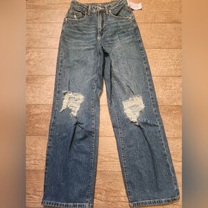 Wild Fable High Rise Blue Distressed Jeans